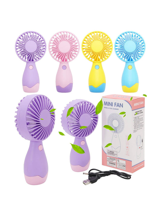 Matte Two Tone Portable Electric Fan - 12 Pcs