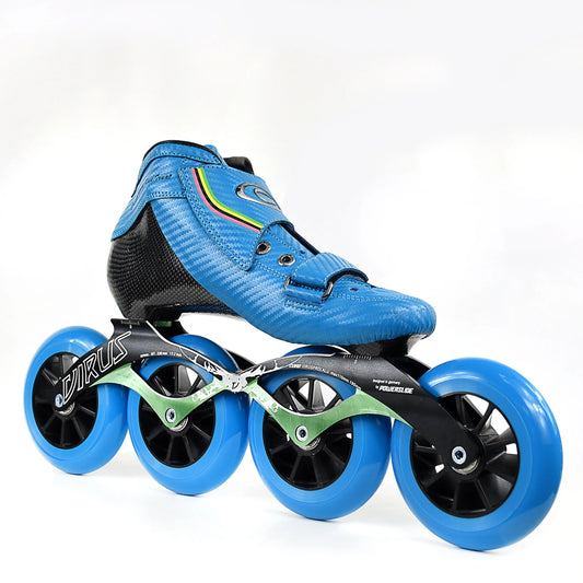 Professional Racing Carbon Fiber Inline Speed Skating Shoes Outdoor Roller Shoes