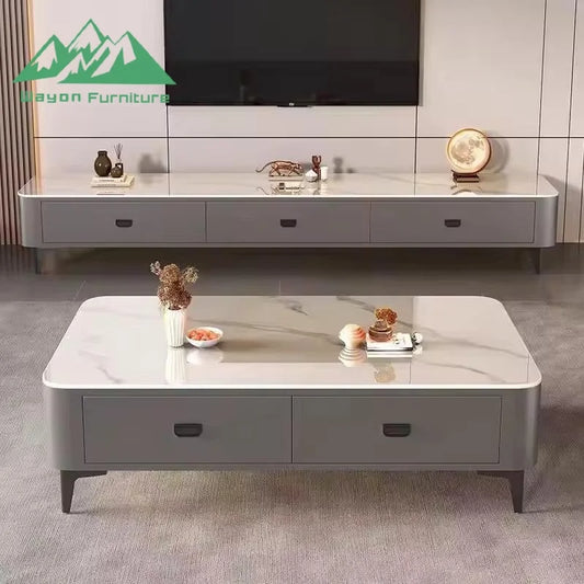 Modern Classic Solid Wood TV Cabinet Set | Eco-Friendly & Durable Living Room Furniture