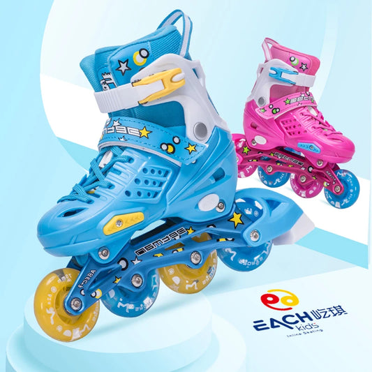 EACHkids Skate Outdoor Roller Skates 4 Wheels Patines Skating Shoes With Wheels for Girl Boys Kids