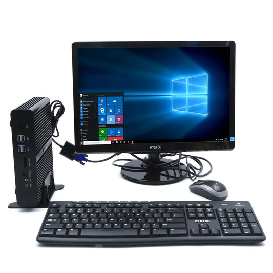 Hystou Intel Core i7 5500U Gaming Desktop Fanless PC with DP HD 4K Micro Mini Case and DDR3 RAM for Gamers