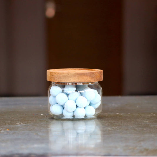 Wholesale Glass Kitchen Pantry & Storage Jars with Acacia Lids