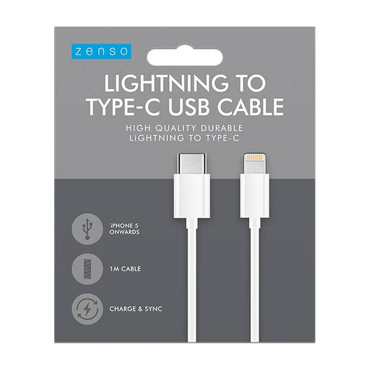 Lightning To Usb White Cable 1M -